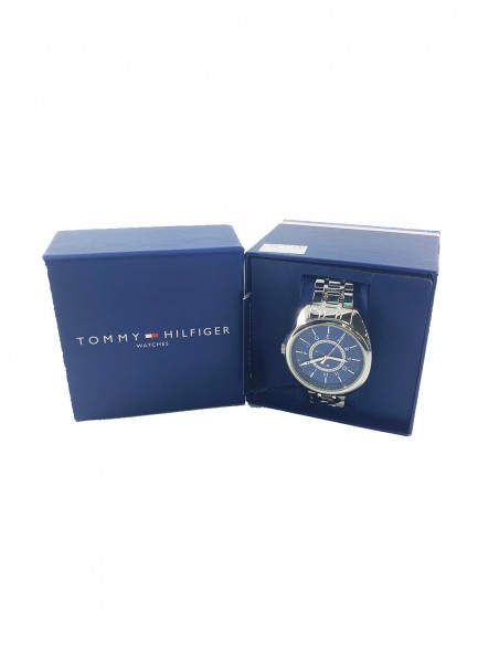 Tommy Hilfiger Women's Blue Dial Watch  "Silver"